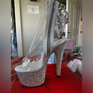 Bejeweled Pleaser Heel size 8 - Brand new condition never worn